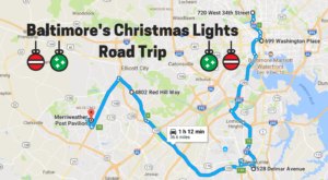 The Christmas Lights Road Trip Around Baltimore That’s Nothing Short Of Magical