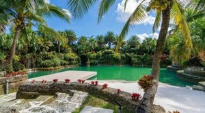 A Tropical-Inspired Getaway In Florida, This Villa In Homestead Has A Private Lagoon And Waterfalls