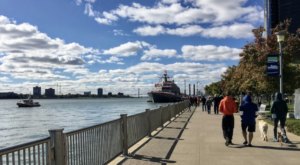 Explore A New Side Of The Detroit River With The International Riverfront, A Special Walking Path In Detroit